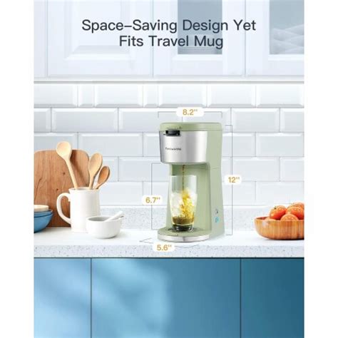 Famiworths Iced Coffee Maker Hot And Cold Coffee Maker Matcha Green 3 98 Pounds 1 Kroger