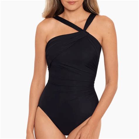 Miraclesuit Rock Solid Europa Underwire One Piece Swimsuit 6537021 In Black