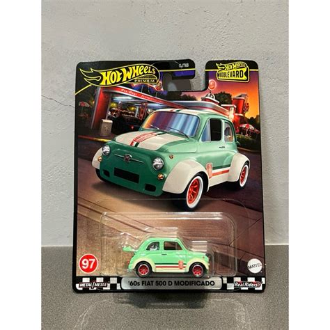 林蔭大道 Hot Wheels Premium 風火輪 60s Fiat 500 D 膠胎 Boulevard 蝦皮購物