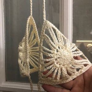 Crochet Bikini Top Pattern PDF Mercerized Cotton DIY Swimwear Pattern Only Etsy