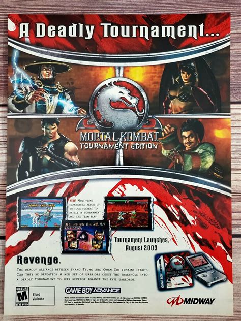 Mortal Kombat Tournament Edition Game Boy Advance Juegos Retro Database