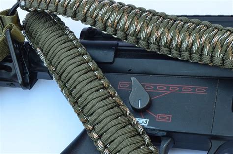 Tactical 550 Paracord Rifle Gun Sling Single Point Quick Detach Multicam Green Uk