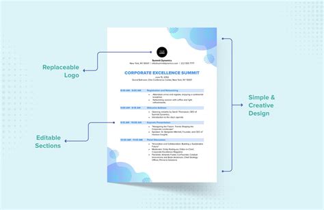 Program Word Template in PDF, Word, Illustrator - Download | Template.net