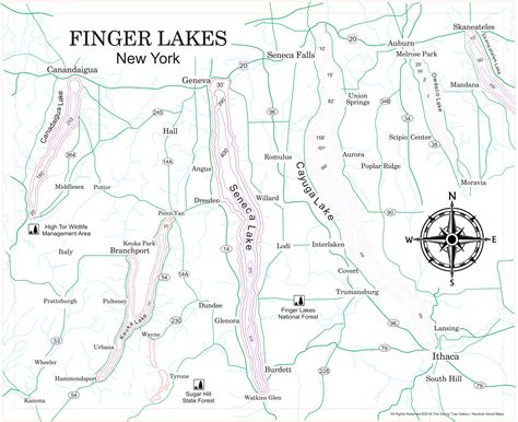 Finger Lakes National Forest Map