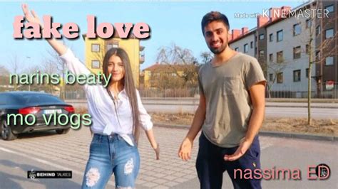 Narins Beauty Ft Mo Vlogs Fake Love Lyrics Youtube