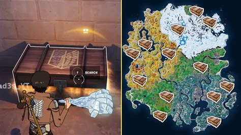 All Odm Gear And Thunder Spear Locations In Fortnite Where To Find Attack On Titans Chest