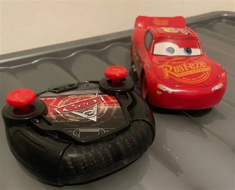 Disney Pixar Lightning Mcqueen Remote Control Car Rc Turbo Racer Dickie