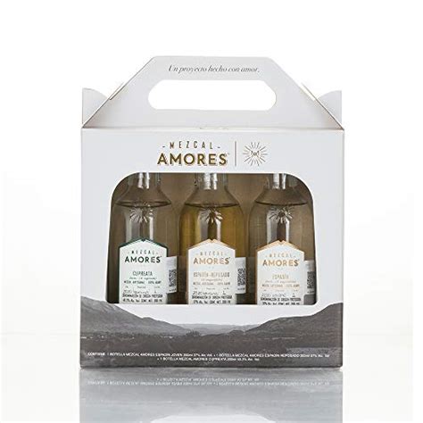 Empaque Especial Tripack Mezcal Amores EspadÍn 200ml Reposado 200ml