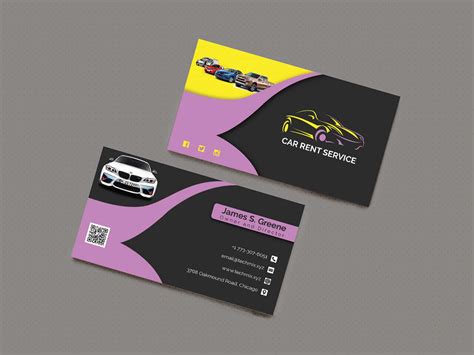 Rent a Car Business Card Design Template | TechMix