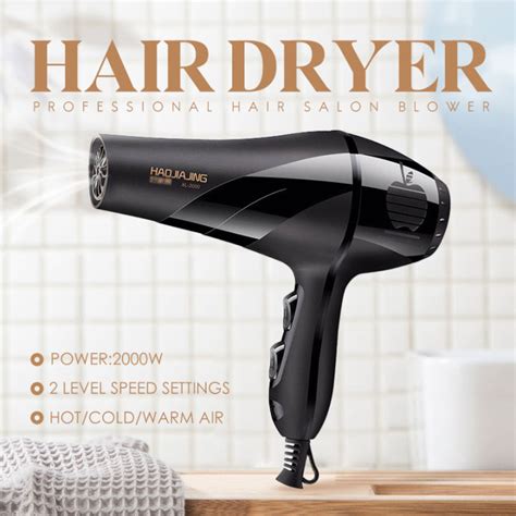 Drew H Hair Dryer In Hot And Cold Hair Blower Dryer Low Noise Design Portable Travel Blower
