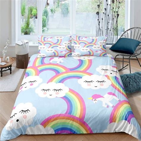 Ensemble De Housse De Couette Enfants Licorne Pour Enfants Ensemble De