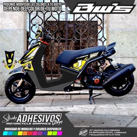 Calcomanias Yamaha Bws 4t Personalizadas Kit De Stickers Cuotas Sin