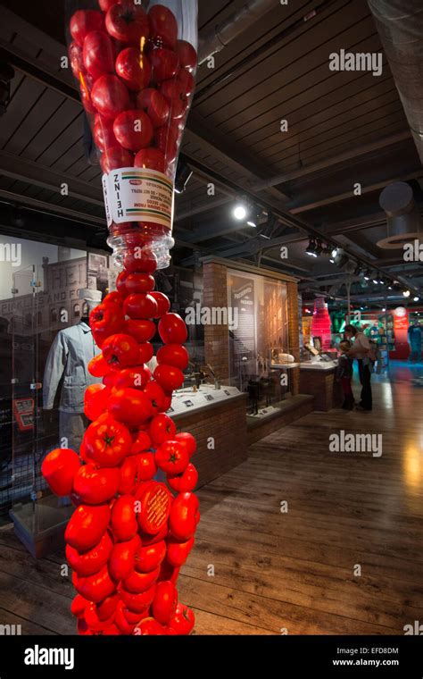 Large Ketchup Bottles Are A Prominent Feature Illustrating The History