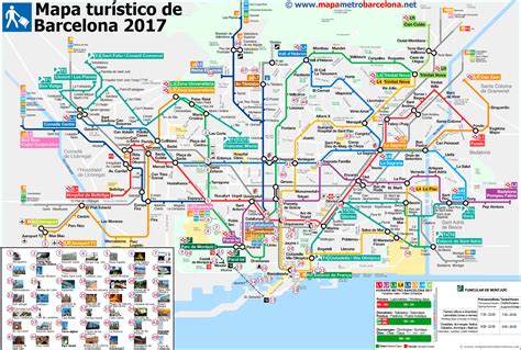 mapa-turistico-barcelona-2017 - La Guía de Barcelona