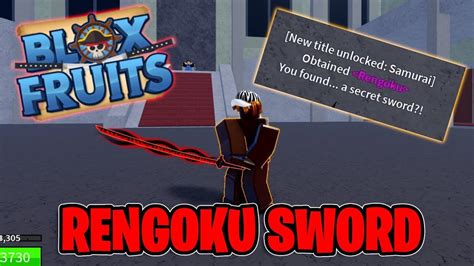 Finally Obtaining The Rengoku Sword Blox Fruits Youtube