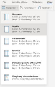 Microsoft Word Ustawienia Margines W Pomoc Home Pl