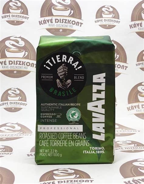 Lavazza Tierra Brasile Blend szemes kávé 1000 g 1 1 KF Kávé Diszkont