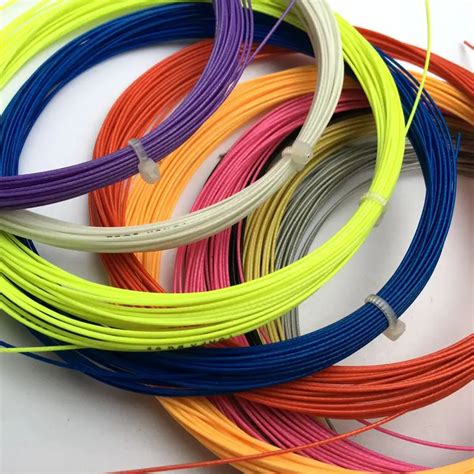 20 pcs Bulk Badminton strings ,0.07mm 10 meters training strings for badminton racket-in ...