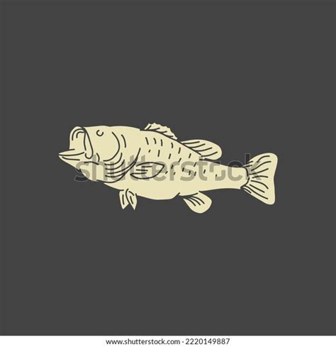 Largemouth Bass Fish Vector Illustration Stock Vector (Royalty Free) 2220149887 | Shutterstock