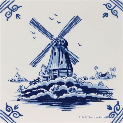 Molen Vintage Look Gekleurde Tegel X Cm Tegels