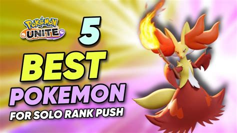 Top Best Pokemon For Solo Rank Push In Pokemon Unite Best Pokemon