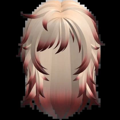 Blonde Red Messy Layered Wolfcut Hair Roblox Item Rolimon S
