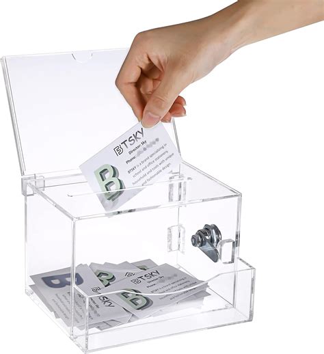 Btsky Clear Acrylic Suggestion Box With Lock Australia Ubuy