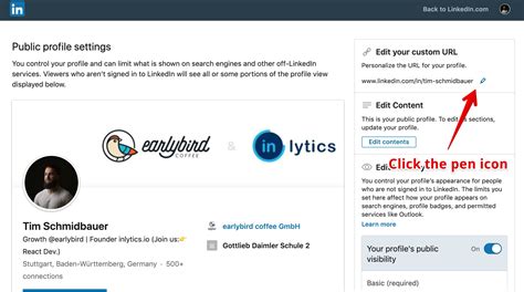 Customize Your Personal Linkedin Url