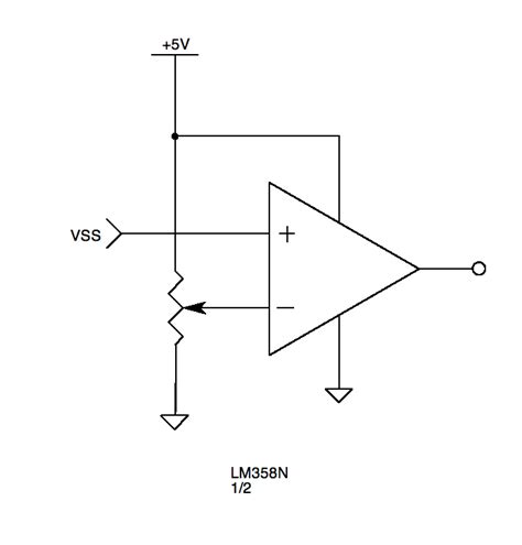 Компаратор на lm358 схема