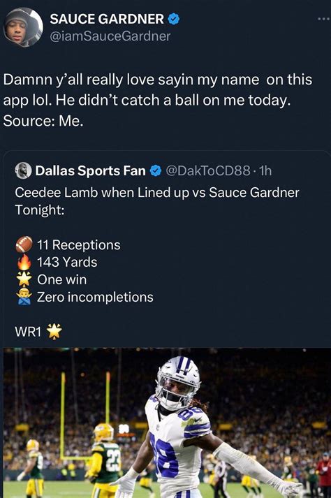 Sauce Gardner Breece Halls Twitter Rant After Loss Has Jets Fans