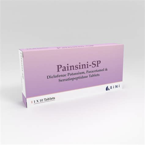 Diclofenac Potassium Paracetamol Serratiopeptidase Tablets Manufacturers Suppliers Exporter In