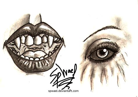 Vampire Eyes and Fangs by FireLordWael on DeviantArt