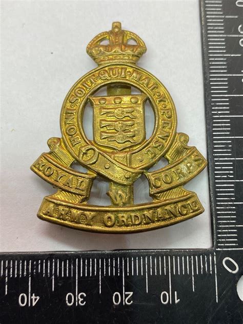 Original Ww1 Ww2 British Army Royal Army Ordnance Corps Cap Badge The Militaria Shop