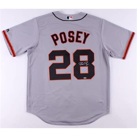 Buster Posey Signed San Francisco Giants Majestic Jersey (MLB Hologram ...