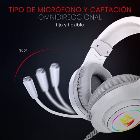 Redragon Hylas H260 Auriculares Gaming RGB Blancos PcComponentes