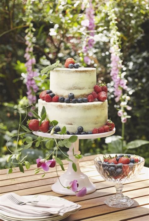 Semi Naked Wedding Cakes With Pretty Details