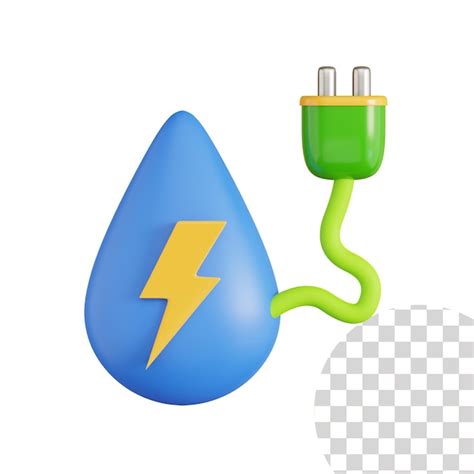 Premium Psd Water Energy 3d Icon