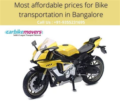 Most Affordable Prices For Bike Transportation In Bangalore