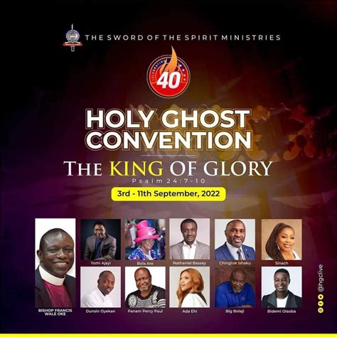 40th Annual Holy Ghost Convention. - Church Gist