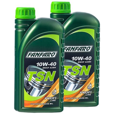 FANFARO Motoröl 10W 40 TSN API SN 2 X 1 Liter online im MVH Shop 9 95