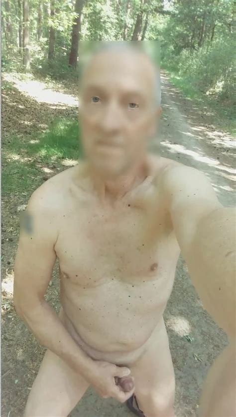 Public Woods Exhibitionist Jerking Sexshow Great Cumshot Nude Pics