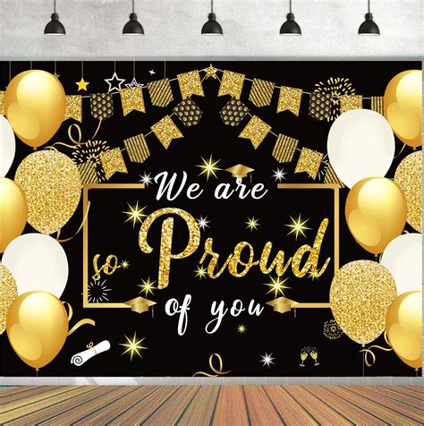 Buy 7x5ft We Are So Proud Of You Backdrop Banner 2023 Graduation Party