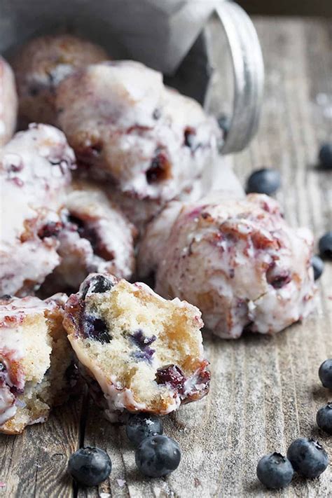 Glazed Fresh Blueberry Fritters Seasons And Suppers Artofit