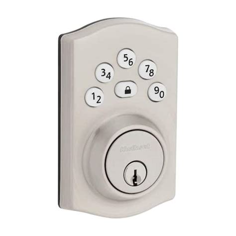 Kwikset Powerbolt 240 5 Button Keypad Satin Nickel Traditional