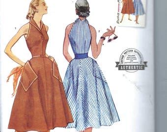 Uncut Simplicity Sewing Pattern Misses Released Pleat Dress