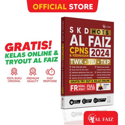 Promo Buku Skd Al Faiz Cpns Dan Kedinasan Kota Metro Privat