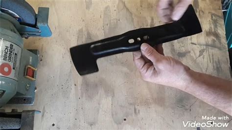 Sharpening And Balancing Lawnmower Blade Easy Way Youtube