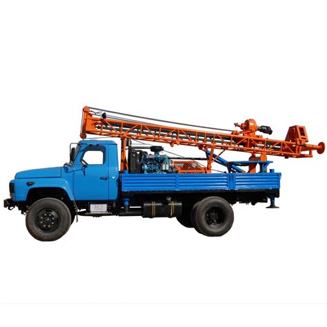 Rotary Truck Mounted Large Diameter Truck Drill Drilling Rig With Mud