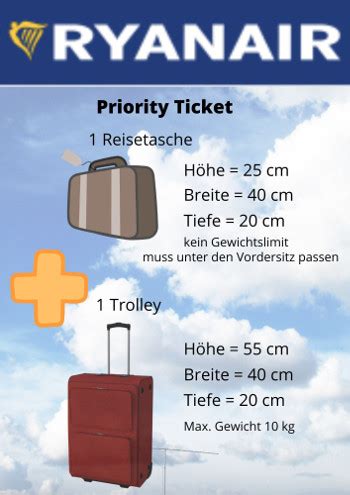 Ryan Air Ryanair Handgep Ck Ma E Gewicht Regeln