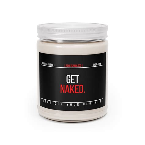 Get Naked Candle Candle 9oz Intention Candle Aesthetic Candles Bedroom Vanity Decor Non